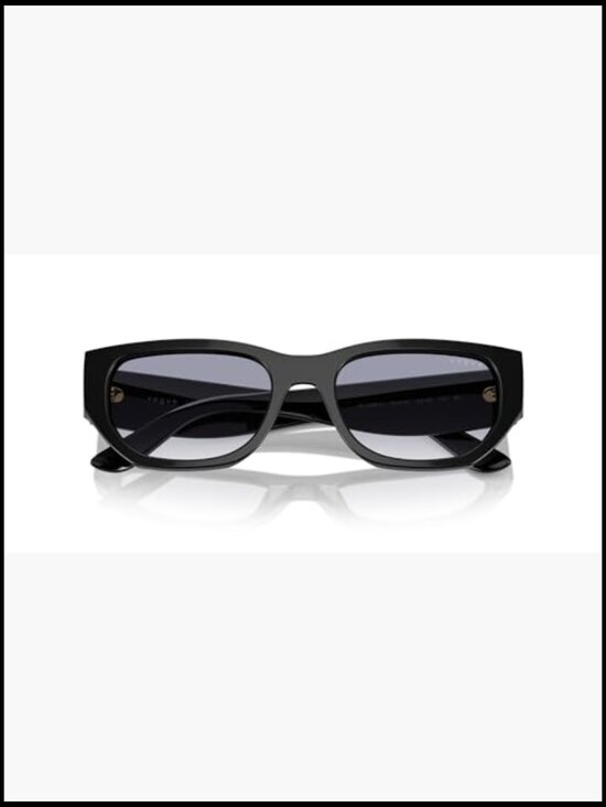 Rectangular Full Rim Sunglasses with Gradient Lenses main image 4